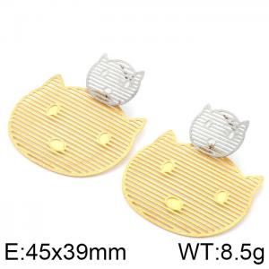 SS Gold-Plating Earring - KE29846-D