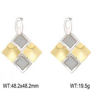 SS Gold-Plating Earring - KE31679-D