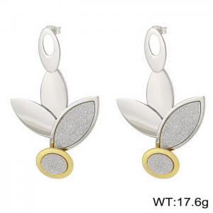 SS Gold-Plating Earring - KE31746-D