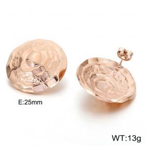 SS Gold-Plating Earring - KE32907-K