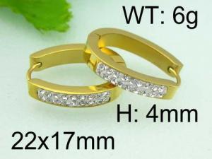 SS Gold-Plating Earring - KE35201-WM