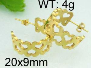 SS Gold-Plating Earring - KE36137-THX