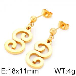 SS Gold-Plating Earring - KE38285-D