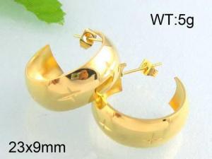 SS Gold-Plating Earring - KE40519-THX