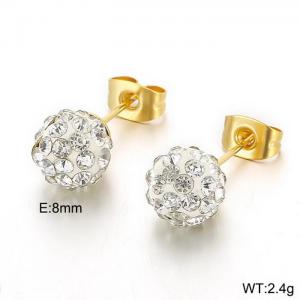 SS Gold-Plating Earring - KE41008-Z