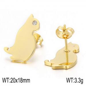 SS Gold-Plating Earring - KE42153-K