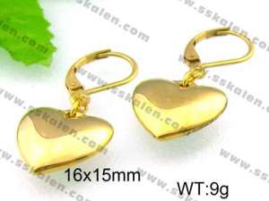 SS Gold-Plating Earring - KE43110-Z