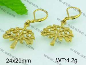 SS Gold-Plating Earring - KE43121-Z