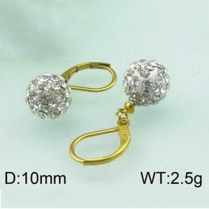 SS Gold-Plating Earring - KE43133-Z