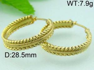 SS Gold-Plating Earring - KE45148-MS