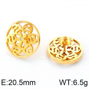 SS Gold-Plating Earring - KE46135-K