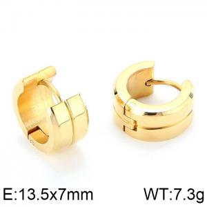 SS Gold-Plating Earring - KE47075-K