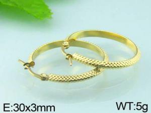 SS Gold-Plating Earring - KE48865-MS