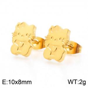 SS Gold-Plating Earring - KE49925-K