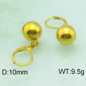 SS Gold-Plating Earring - KE51087-Z