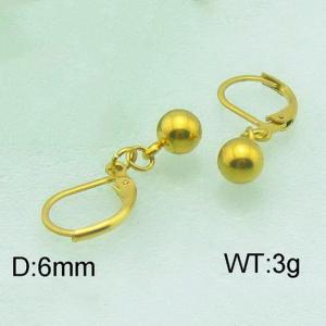 SS Gold-Plating Earring - KE51088-Z