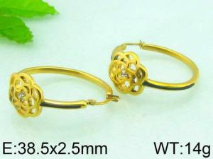 SS Gold-Plating Earring - KE51100-MS