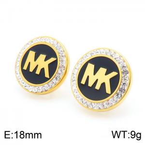 SS Gold-Plating Earring - KE51779-K