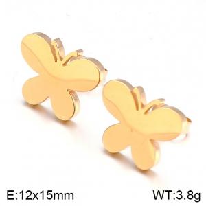 SS Gold-Plating Earring - KE51785-K