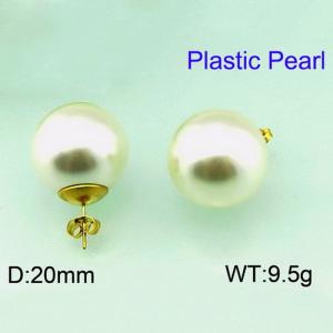 Plastic Earrings - KE54955-Z