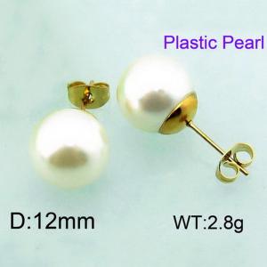 Plastic Earrings - KE55688-Z