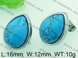 Stainless Steel Stone&Crystal Earring - KE58108-Z