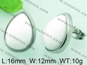 Stainless Steel Stone&Crystal Earring - KE58110-Z