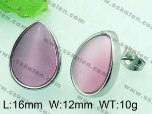 Stainless Steel Stone&Crystal Earring - KE58113-Z