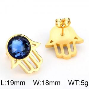 SS Gold-Plating Earring - KE58256-K