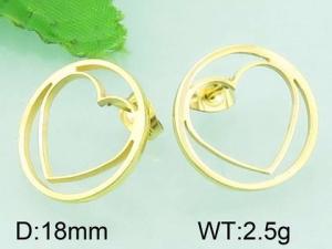 SS Gold-Plating Earring - KE58987-K