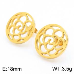 SS Gold-Plating Earring - KE59250-K