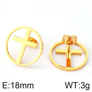 SS Gold-Plating Earring - KE59251-K