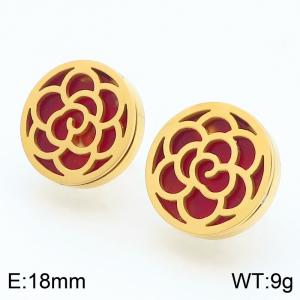 SS Gold-Plating Earring - KE59342-K