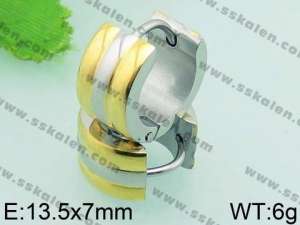 SS Gold-Plating Earring - KE60165-TSC