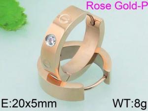 SS Rose Gold-Plating Earring - KE60235-WM