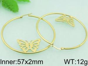 SS Gold-Plating Earring - KE60366-LO