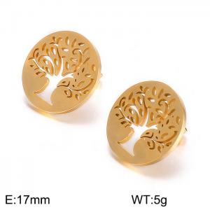 SS Gold-Plating Earring - KE60915-K