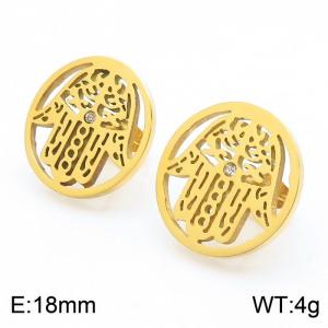 SS Gold-Plating Earring - KE61720-K