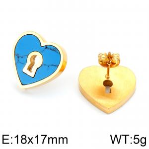 SS Gold-Plating Earring - KE61754-K