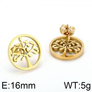 SS Gold-Plating Earring - KE61923-K