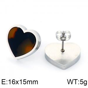 Stainless Steel Stone&Crystal Earring - KE62893-K