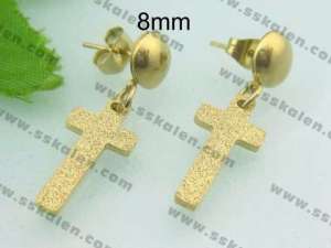 SS Gold-Plating Earring - KE62919-ZC