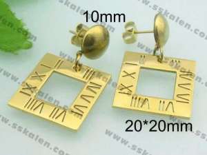 SS Gold-Plating Earring - KE62924-ZC