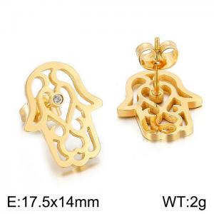 SS Gold-Plating Earring - KE63027-K