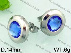 Stainless Steel Stone&Crystal Earring - KE63580-Z