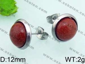 Stainless Steel Stone&Crystal Earring - KE63904-Z