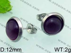 Stainless Steel Stone&Crystal Earring - KE63905-Z