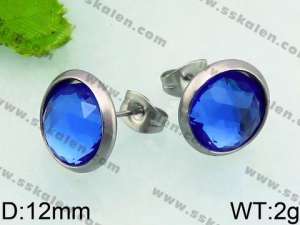 Stainless Steel Stone&Crystal Earring - KE63988-Z