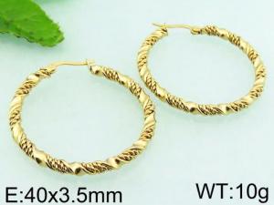 SS Gold-Plating Earring - KE64205-LO