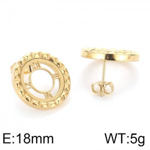 SS Gold-Plating Earring - KE64269-K